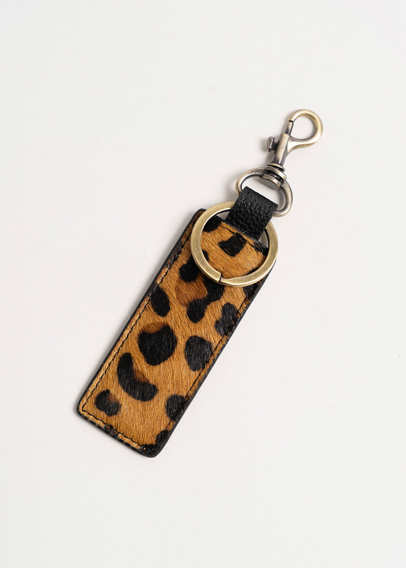 Catia real pony hair keyring NERO BLACK Woman null