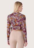 Maglia Salu fantasia etnica ROSSO SYRAH Donna immagine n. 3
