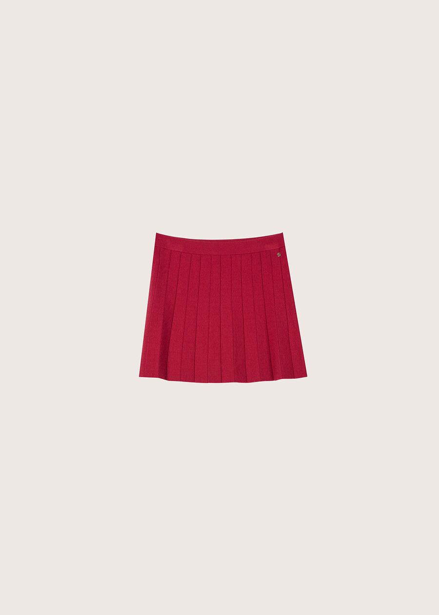 Gery knitted skirt for girls ROSSO CARPET Woman , image number 6