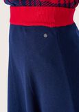Gaya knitted full skirt BLUE OLTREMARE  Woman image number 3