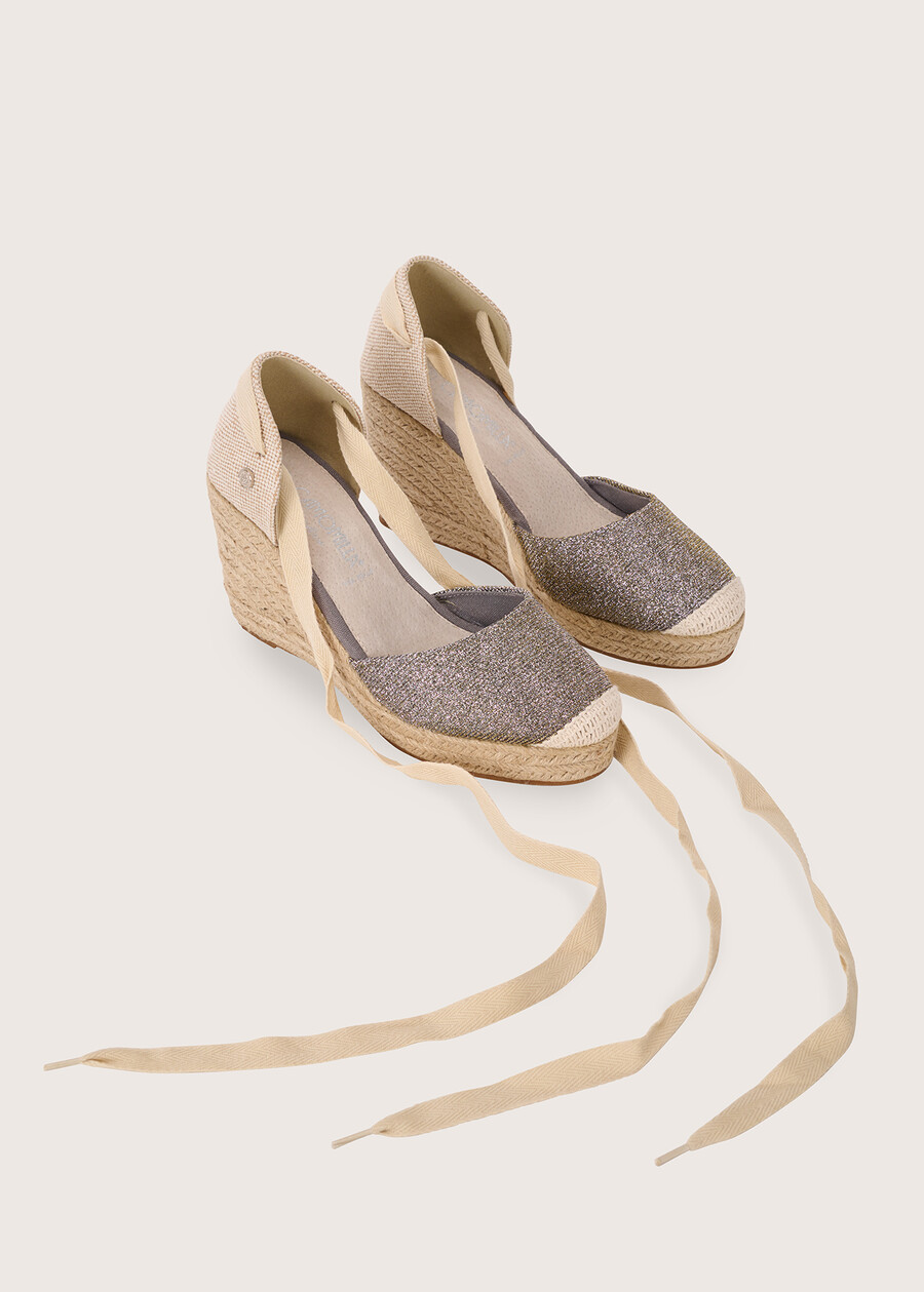 Sophy glittered espadrilles SILVER Woman , image number 3