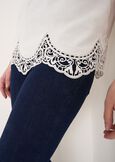 T-Shirt Silvy 100% Cotone BIANCO WHITENERO BLACK Donna immagine n. 2