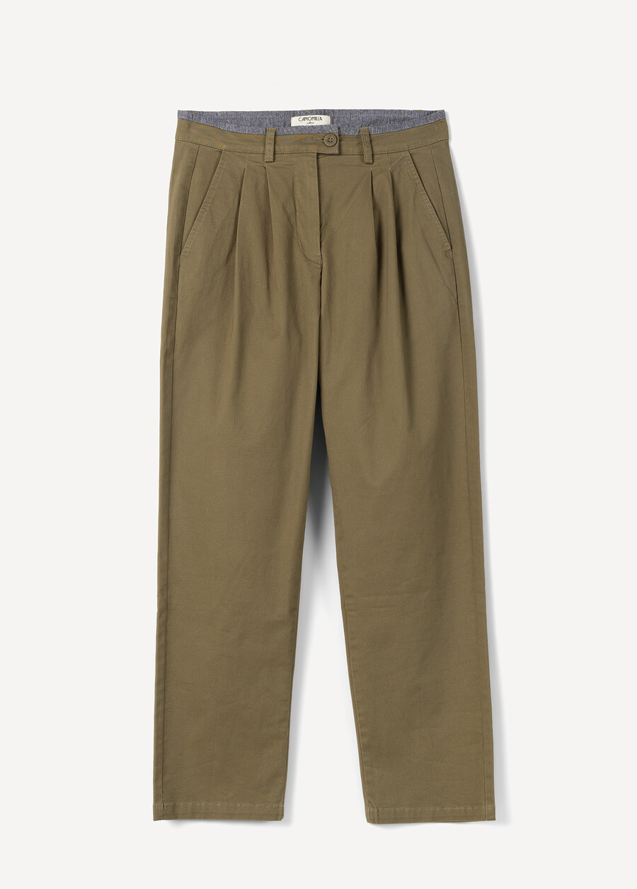 Pantaloni Paride A Sigaretta BEIGEVERDE ALGA Donna , immagine n. 5