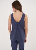 Top Teddy In Cotone BLU AVION Donna immagine n. 3