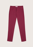 Pantalone Kate in tessuto screp NERO BLACKROSSO SYRAH Donna immagine n. 7