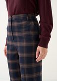 Alice check print slim-fit trousers BLU BLUE Woman image number 3