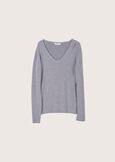 Myles ribbed jersey GRIGIO MEDIUM GREY Woman image number 5