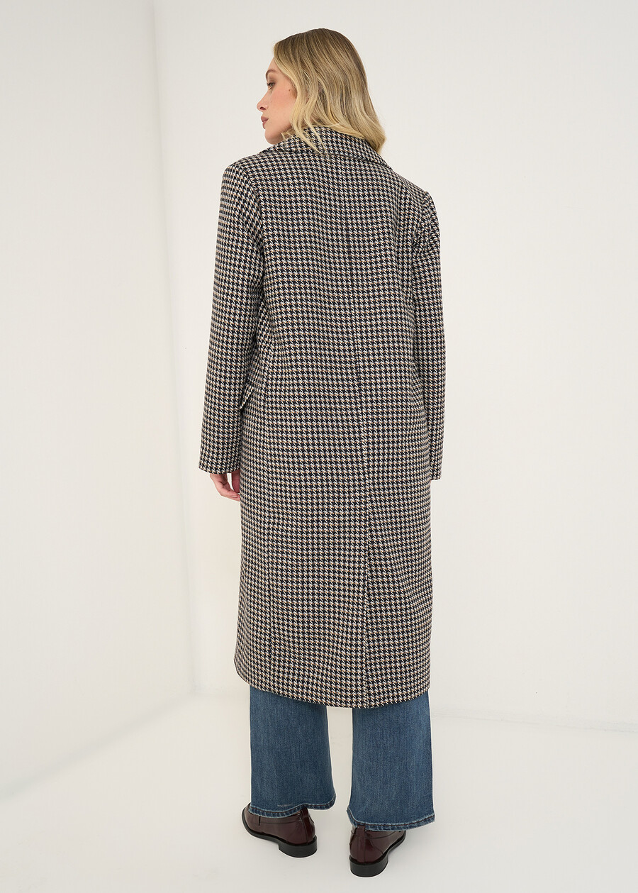 Cristian houndstooth coat BLU Woman , image number 4