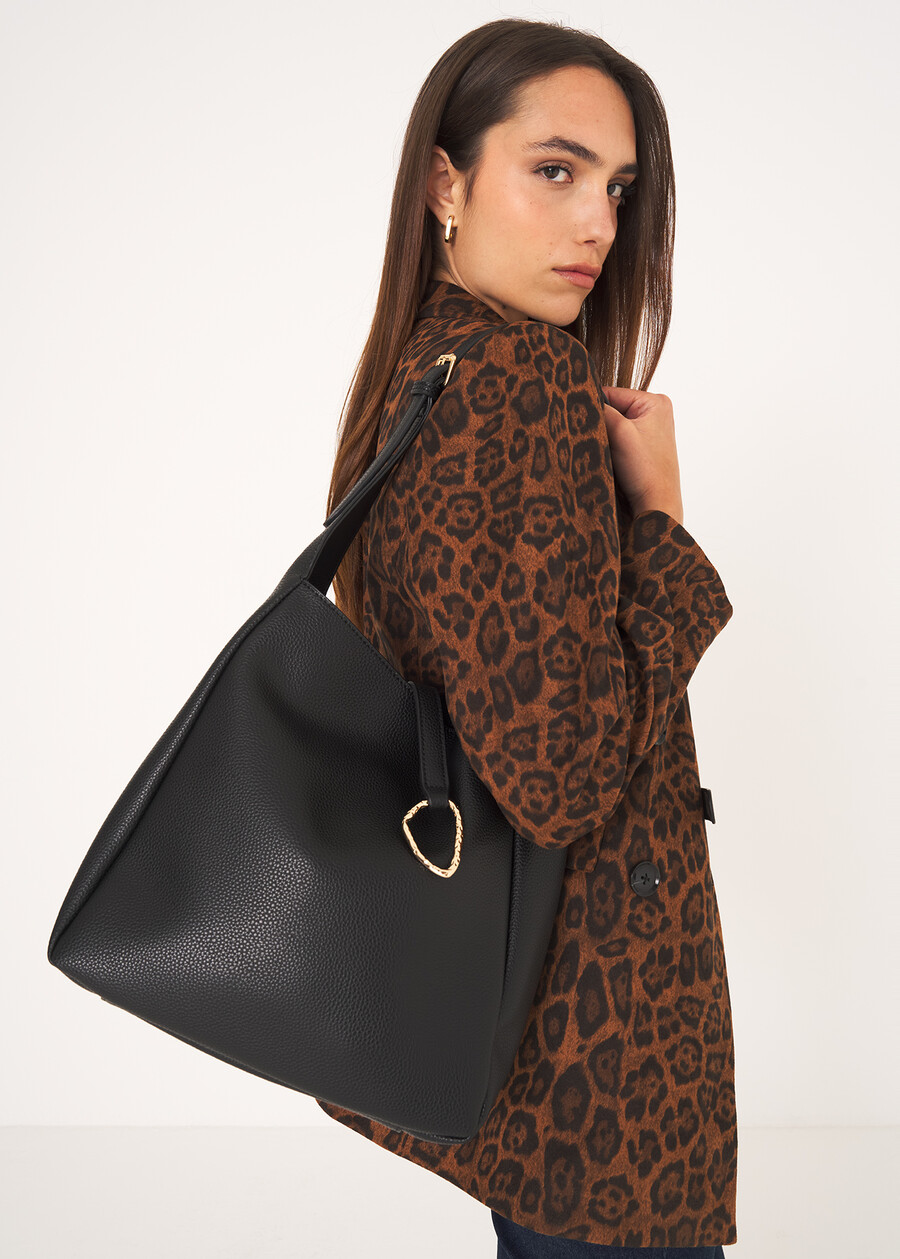 Sacca Bradley stampa cervo NERO BLACKGRIGIO TORTORA Donna , immagine n. 1