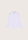 Calla linen and cotton shirt BIANCO WHITEBLUE OLTREMARE  Woman image number 6