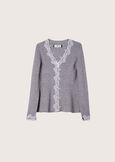 Maglia Meret effetto cardigan GRIGIO MEDIUM GREY Donna immagine n. 4