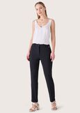 Pantalone Bellas in tessuto screp NEROBLUE OLTREMARE  Donna immagine n. 1