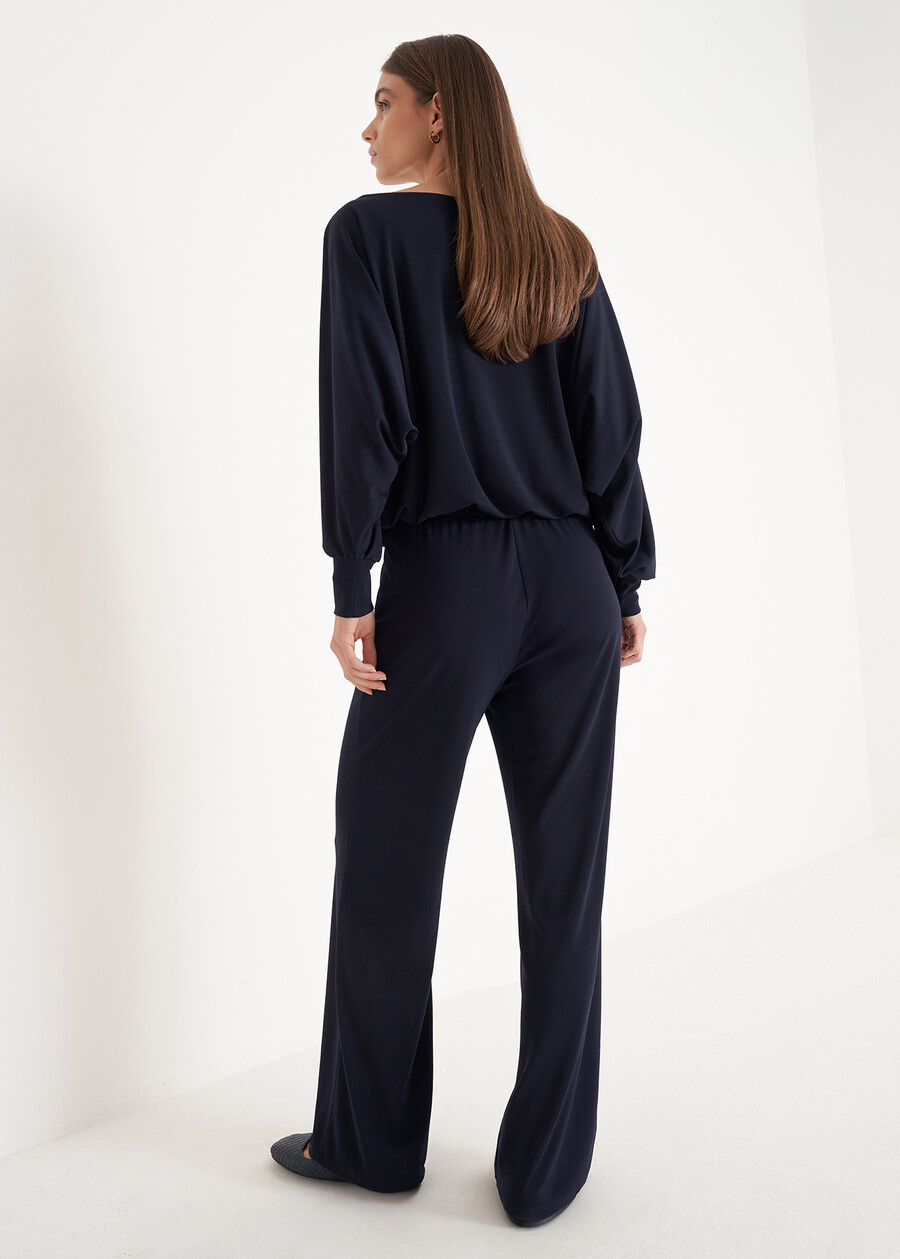 Pantalone Giorgia in jersey GRIGIO GREYBLUE OLTREMARE  Donna , immagine n. 4
