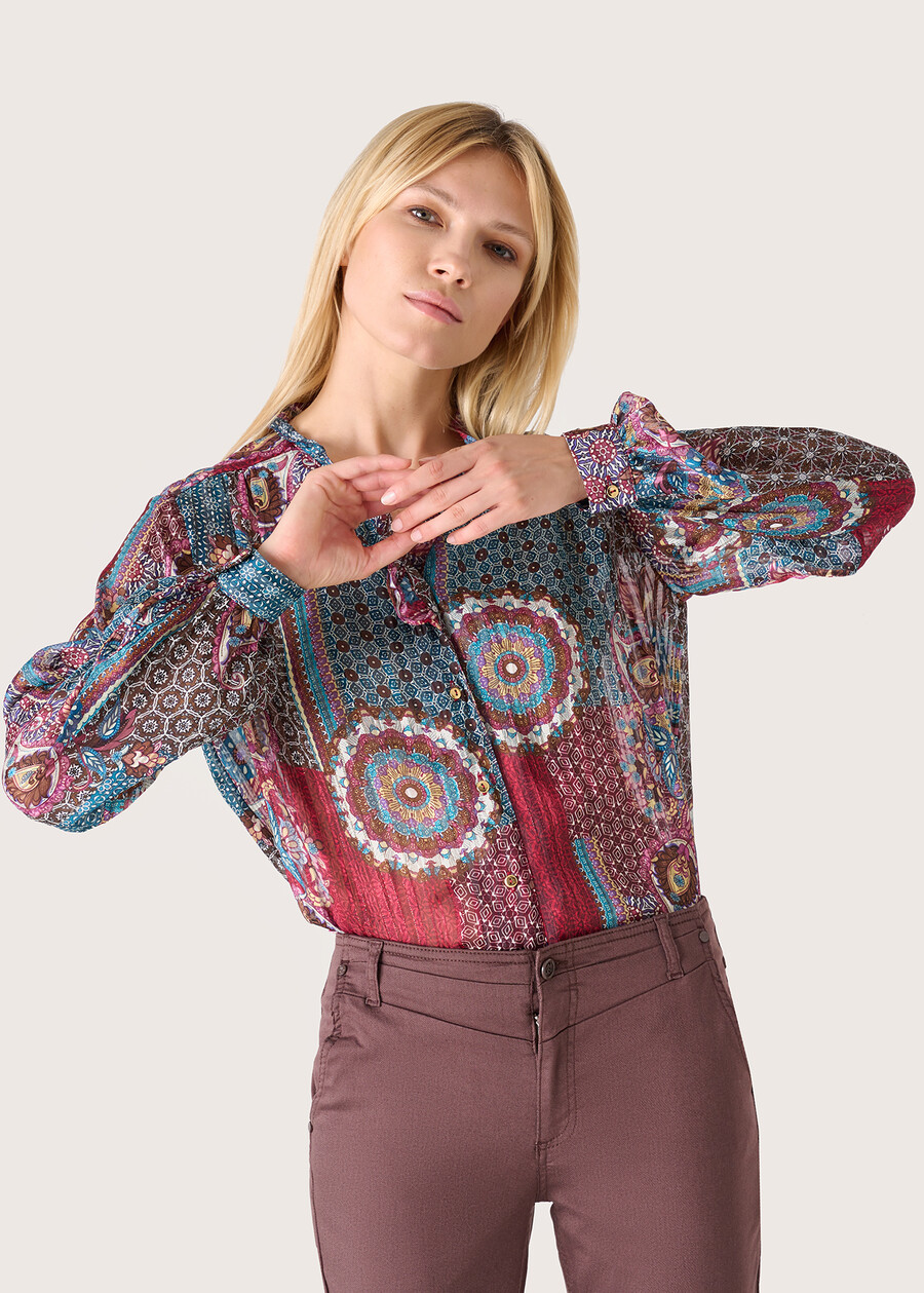 Carolyna gipsy print blouse, Woman  