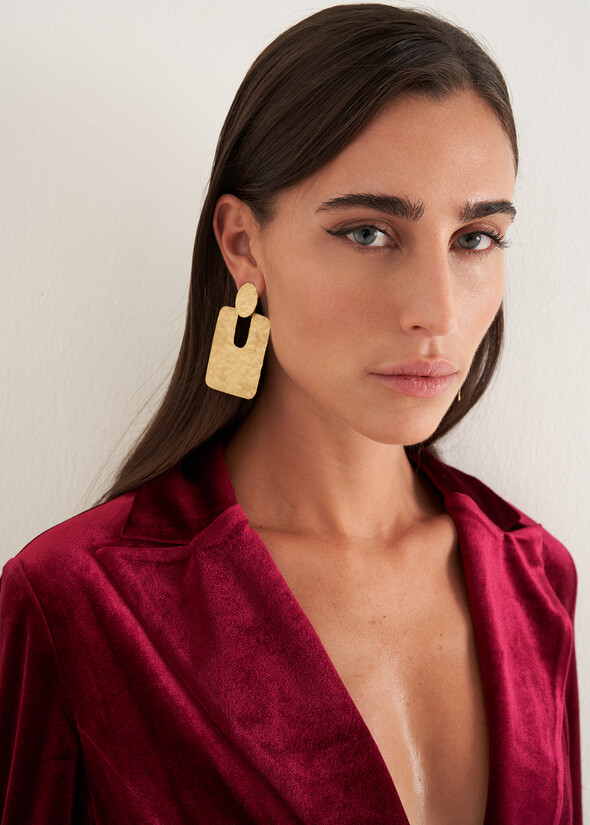 Glox metal earrings GOLD Woman null