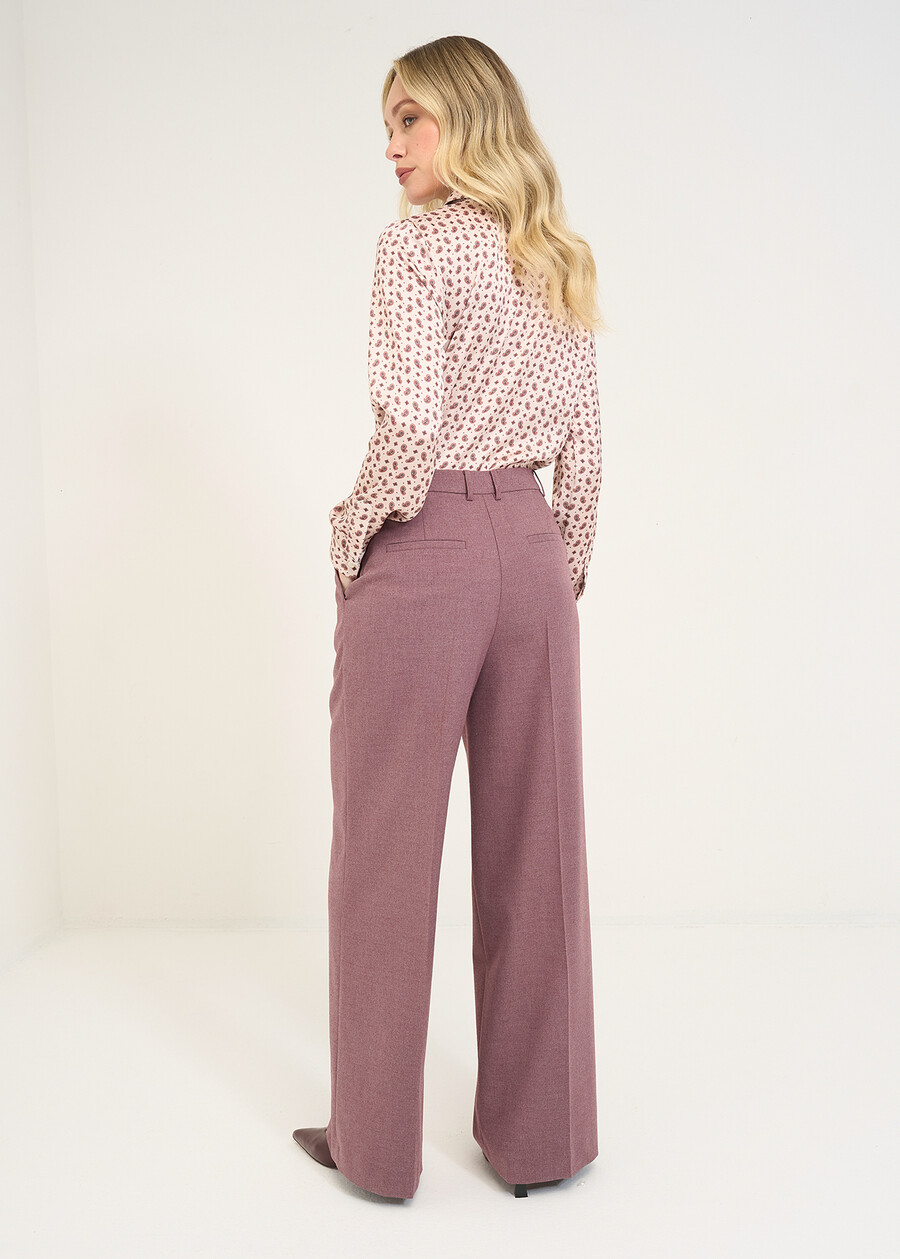 Giorgia wide-leg trousers ROSSO BORDEAUX Woman , image number 6