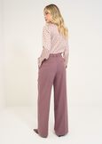 Giorgia wide-leg trousers ROSSO BORDEAUX Woman image number 6