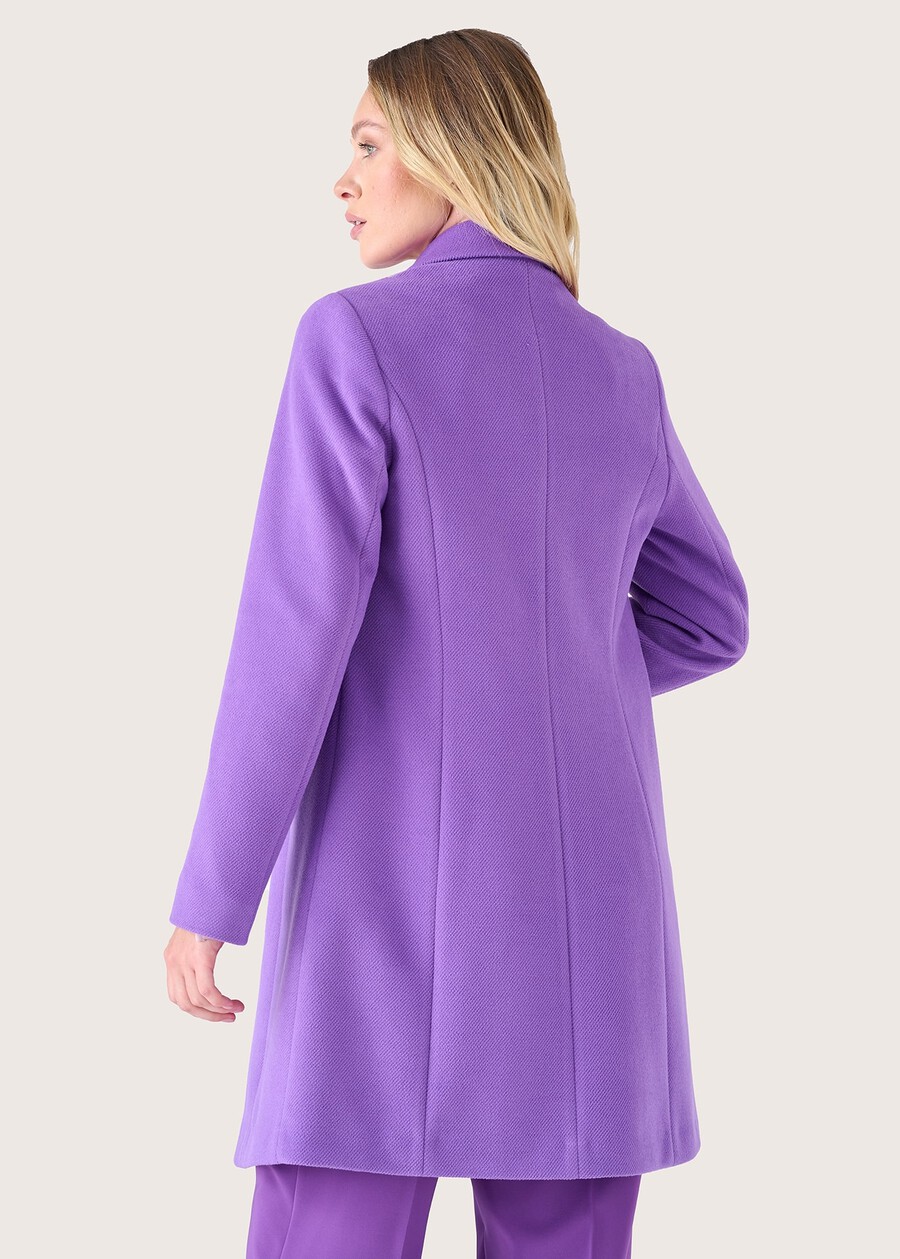 Cappotto Clotilde in panno VIOLA FRESIAELETR Donna , immagine n. 5