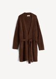 Cardigan lungo Carlie con cintura MARRONE Donna immagine n. 4