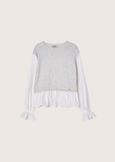 Malibu jersey with shirt inserts GRIGIO LIGHT GREY Woman image number 4