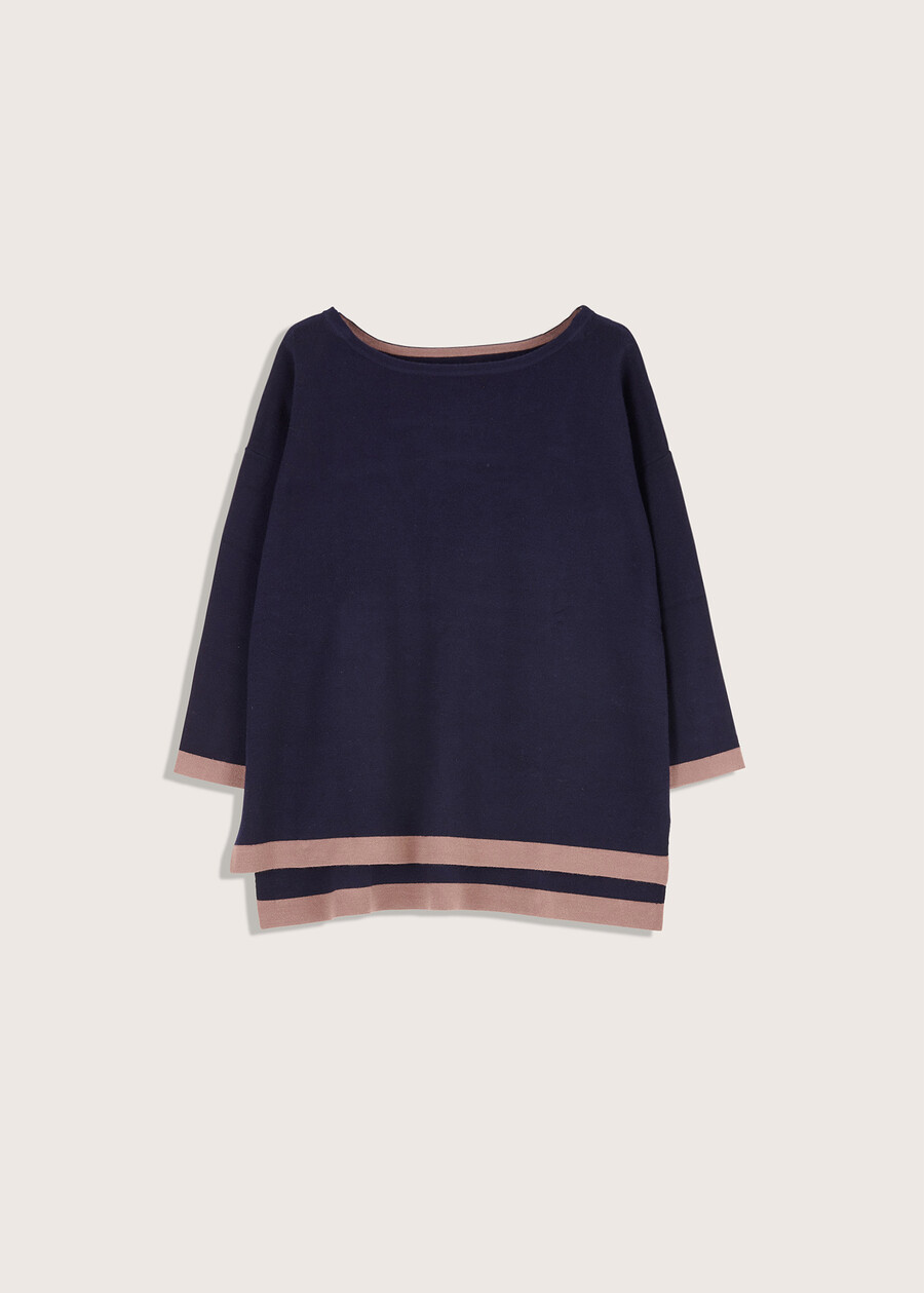 Maglia Matilde con scollo a barca MARRONE CARAMELLO Donna , immagine n. 4