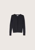 Cardigan Claude in maglia di viscosa NERO BLACKROSSO SYRAH Donna immagine n. 4