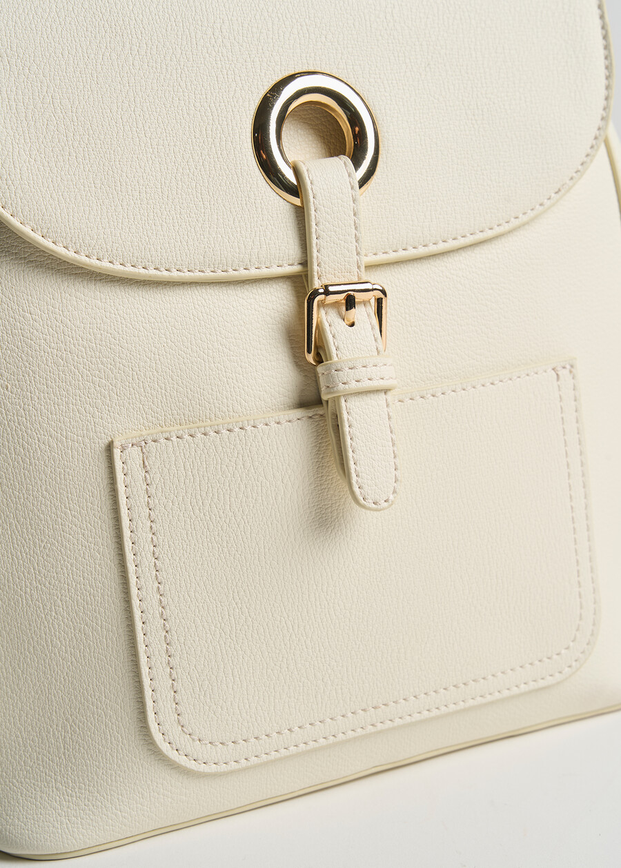 Zaino Balou in ecopelle stampa cervo BIANCO WHITEAZZURO AZZURROBLU Donna , immagine n. 3