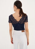 Sailor lace-effect t-shirt BLUVIOLA MELANZANA Woman image number 3