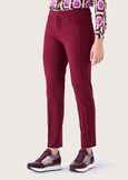 Pantalone Kate in tessuto screp NERO BLACKROSSO SYRAH Donna immagine n. 4