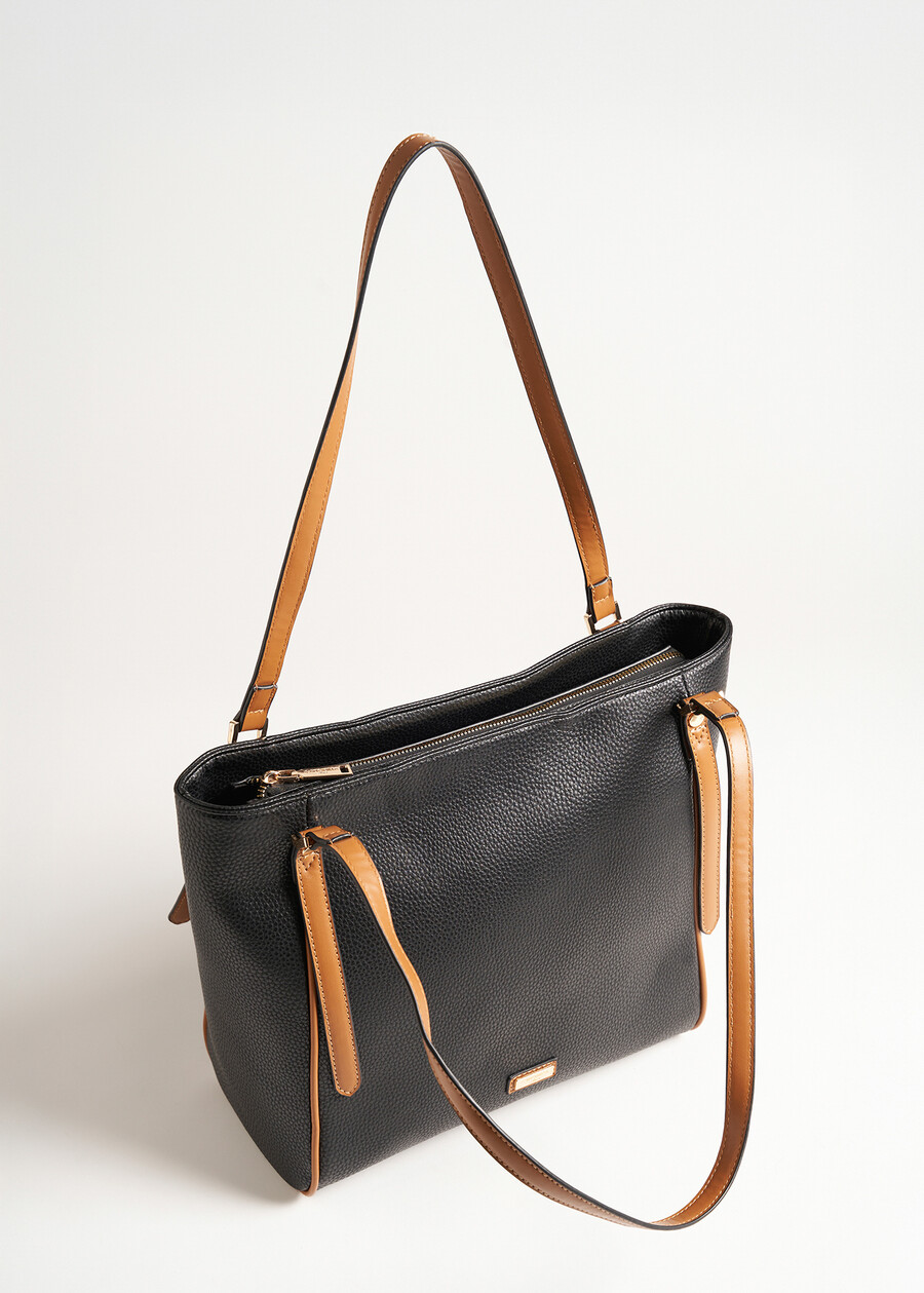 Shopping Bely-A in ecopelle cervo NERO BLACK Donna , immagine n. 2