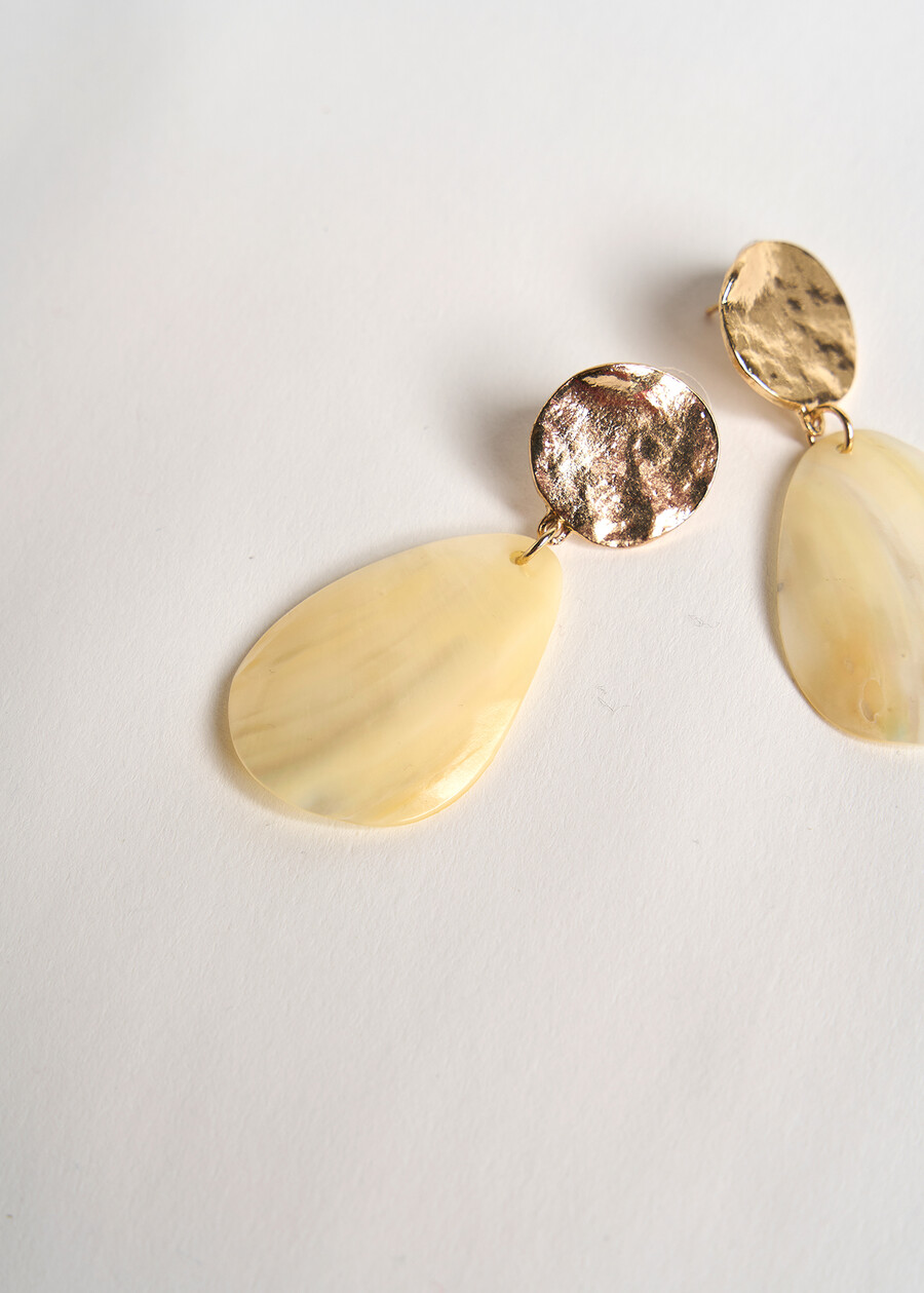 Gloria mother of pearl earrings BIANCO WHITE Woman , image number 3