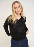 Shelby scuba fabric sweatshirt NERO Woman image number 1