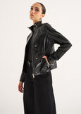 Giubbino Geson in ecopelle NERO BLACK Donna immagine n. 2