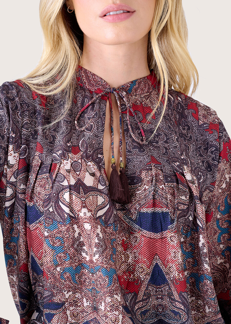 Constance viscose blend blouse BLU GRAFITE Woman , image number 2