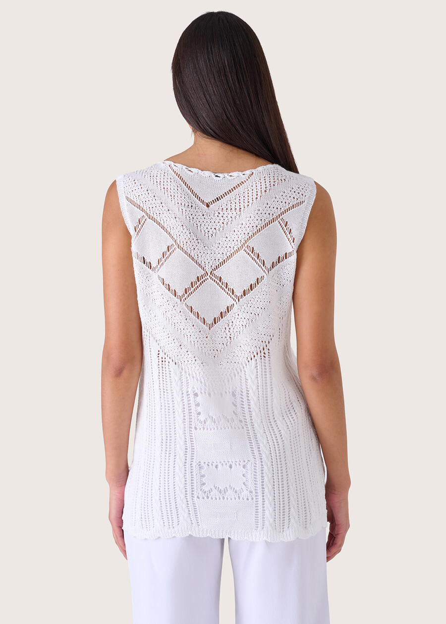 Top Teas in crochet BIANCO Donna , immagine n. 2