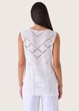 Top Teas in crochet BIANCO Donna immagine n. 2