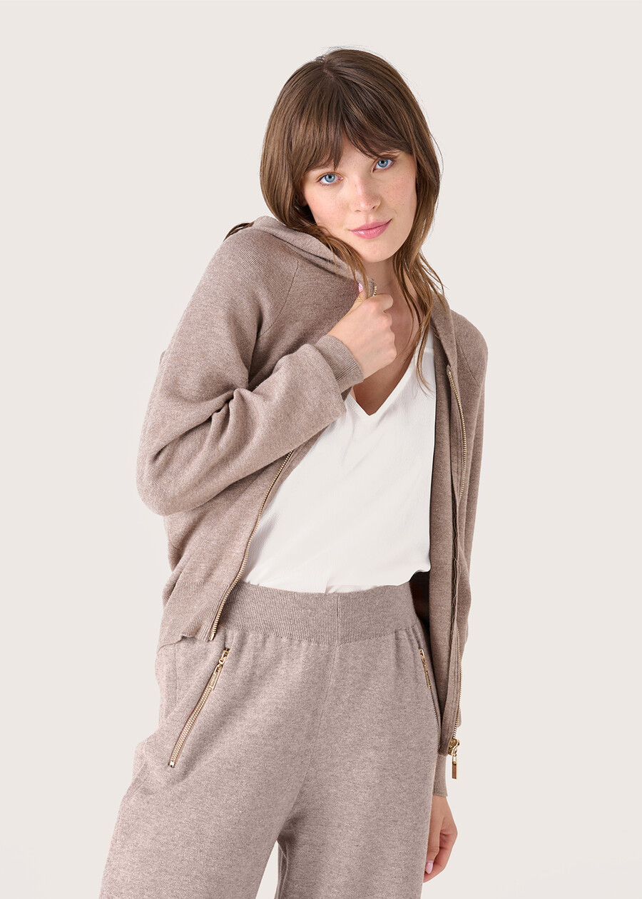 Caris knitted cardigan BEIGE DOESKIN Woman , image number 1
