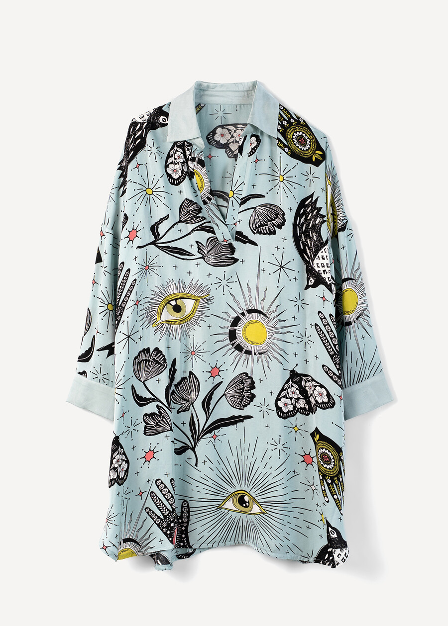 Camicia lunga Cady fantasia VERDE Donna , immagine n. 5