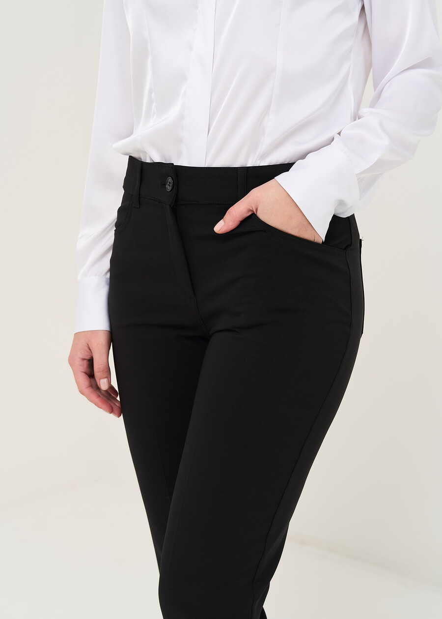 Pantaloni Kate 5 tasche skinny NERO BLACK Donna , immagine n. 3