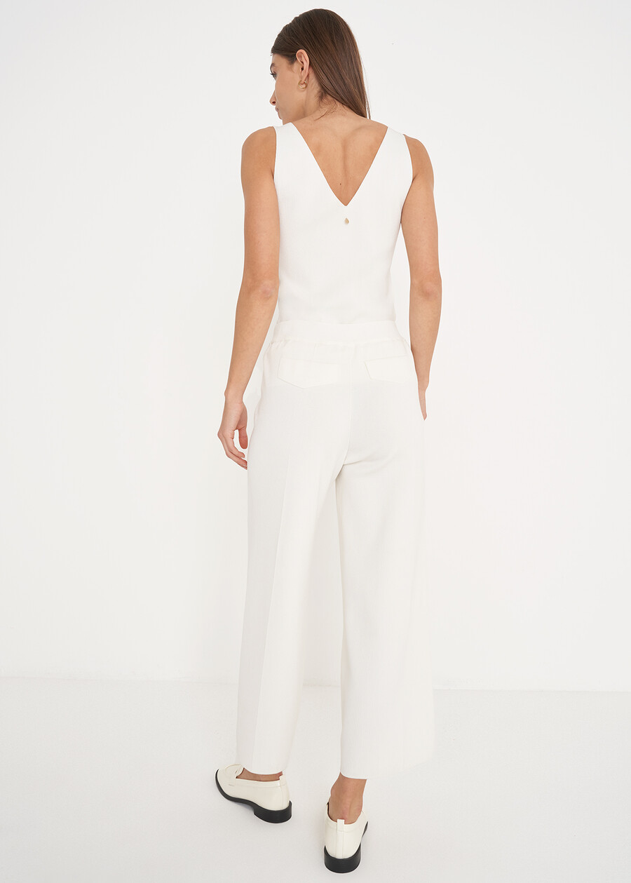 Piper high-waisted trousers BLU NAVYBIANCO BURRO Woman , image number 5