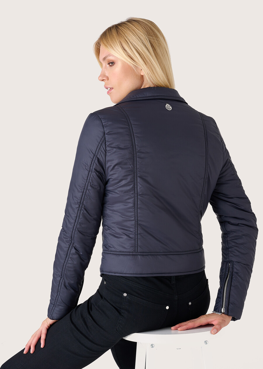 Gabriel biker jacket NERO BLACKMARRONE CASTAGNA Woman , image number 3