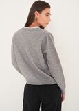 Cardigan Claudy con dettagli in pizzo GRIGIO MEDIUM GREY Donna immagine n. 3