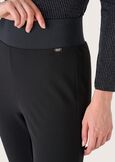Pantalone Pietro in tessuto screp NERO BLACK Donna immagine n. 3