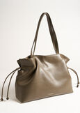 Bethel faux leather shopping bag NERO BLACKMARRONE FANGO Woman image number 2