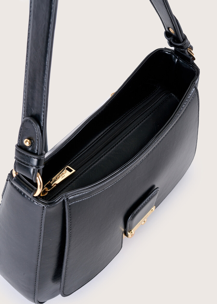 Tracolla Belia Big in ecopelle NERO BLACKVERDE CAPPER Donna , immagine n. 2