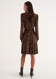 Astrid printed dress Leopardier MARRONE CARAMELLO Woman image number 4