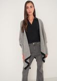 Mantella Melanie con bordo a contrasto GRIGIO MEDIUM GREYBEIGE TAUPE Donna immagine n. 1