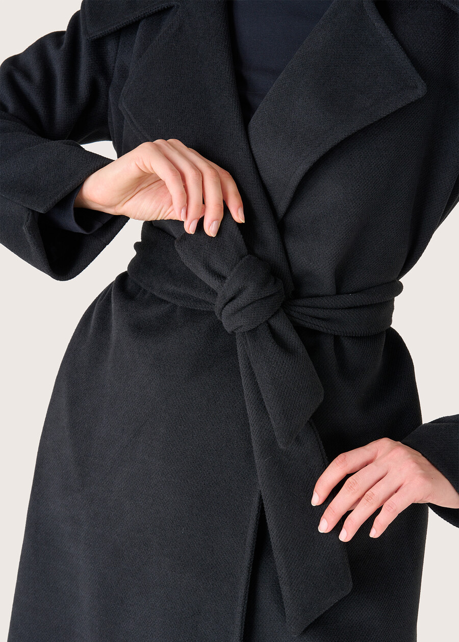 Victoria cloth coat NERO BLACKBEIGE LIGHT BEIGE Woman , image number 3