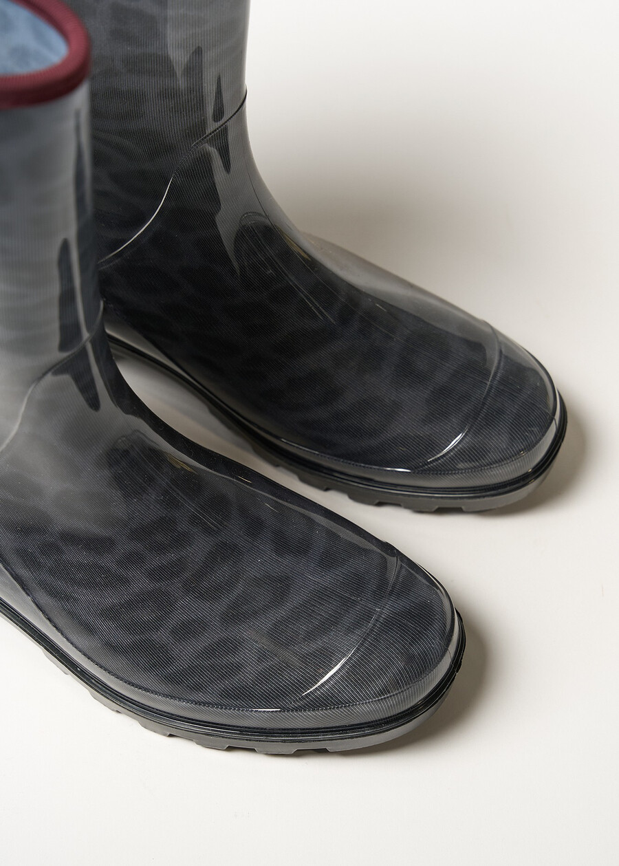 Rasha animalier rain boots NERO Woman , image number 3