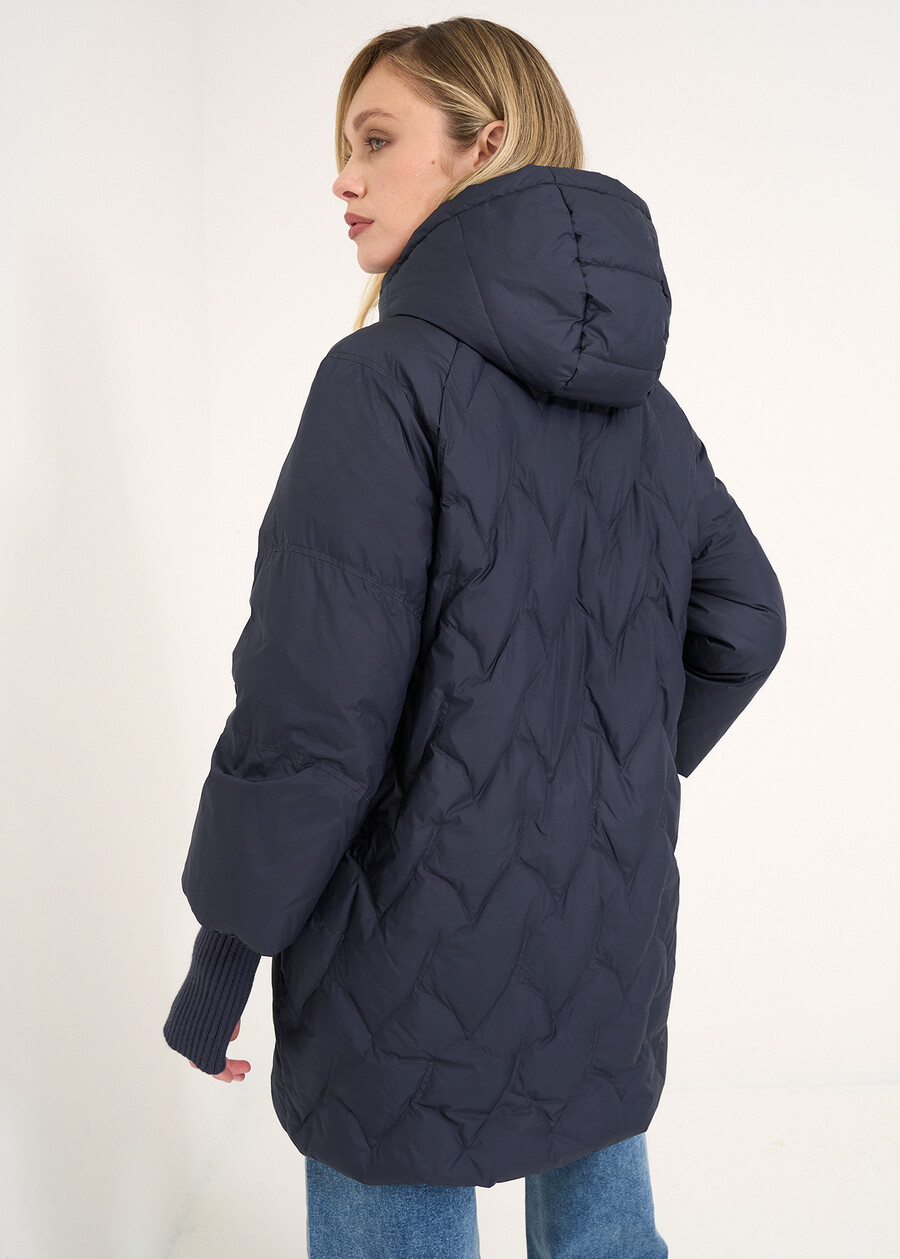 Piumino medio Pietro in piuma d'oca GRIGIO GREYBLU Donna , immagine n. 4